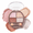 02#Pink plate, variant on HERORANGE 4-Color Eyeshadow Palette, Misty Under-Eye & Face Makeup with Brush, Multi-Use for Eyes, Highlight & Blush