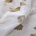 thumbnail image 4 of Ellie Floral Sheer Window Curtain Panel 84 inch or 95 inch 54" x 84" - 84 Inches - Jillian - Taupe, 4 of 5