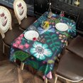 thumbnail image 5 of Pioneer Flower Floral Print Pattern Rectangle Tablecloth 60"x120",Waterproof Polyester Rectangle Table Cloth, Wipeable Spillproof Polyester Tablecloth for Dining, Camping, Indoor and Outdoor, 5 of 6