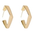 thumbnail image 1 of Decodeary Earrings Square Shape Gold Ear Stud Simple Style Universal Smooth Surface Earring Girls Fashion Pendents Jewelry Wedding, 1 of 6
