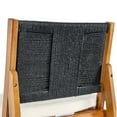 thumbnail image 4 of Christopher Knight Home Arly Black Outdoor Bar Stool Solid Acacia Wood and Woven Wicker, Set of 4, 4 of 8