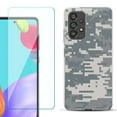 thumbnail image 1 of Slim-Fit Fashion Phone Case for Samsung Galaxy A53 5G, with Tempered Glass Screen Protector, by OneToughShield ® - Digital Camo, 1 of 3