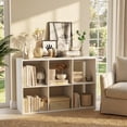 thumbnail image 5 of Furnibear 6 Cube Bookshelf with Back Guardrail for Living Room Bedroom White, 41" x 13" x 27.5" - Open Storage Display Rack for Home Office, 5 of 11