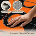 thumbnail image 6 of ODIKA 6'x9' Washable Area Rug Non-Slip, Easy Care, Interlocking Lines Bold Hoop Blanket Football Round Basketball Refined for Family Room, Living Room, Master Bedroom, 6 of 7