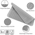 thumbnail image 3 of Tapete de silicona para secar platos para encimera de cocina, tapete de secado de silicona de grado alimenticio ecológico, tapete para platos resistente al calor fácil de limpiar, 3 of 5