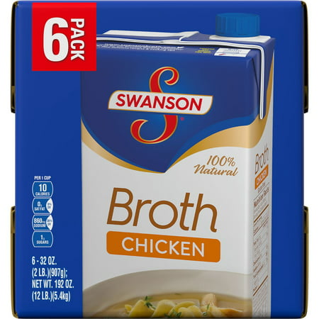 Product of Swanson Chicken Broth, 6 pk./32 oz. [Biz (Best Chicken Stock Brand)