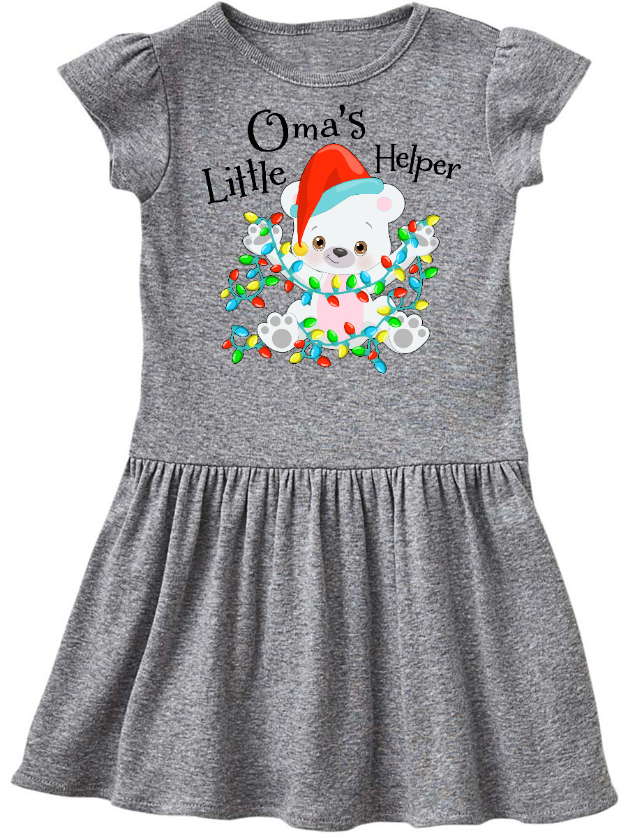 inktastic Omas Little Helper Cute Polar Bear with Infant Tutu Bodysuit