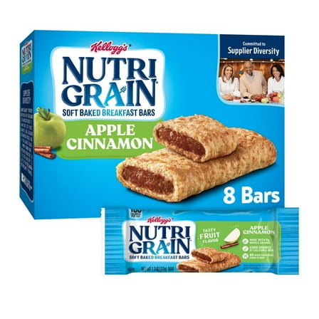 2X - Nutri-Grain Apple Cinnamon Soft Baked Breakfast Bars - 8ct/10.4oz