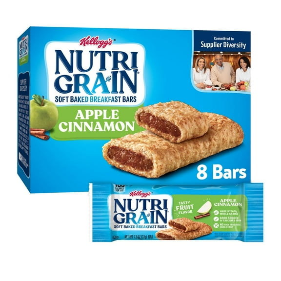 2X - Nutri-Grain Apple Cinnamon Soft Baked Breakfast Bars - 8ct/10.4oz