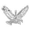thumbnail image 1 of Collier Pendentif Aigle en Or Blanc 14k, 1 of 7