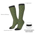 thumbnail image 4 of Logiee Yellow Floral Print Gift Stocking Stuffers,Adult Stockings,Novelty Socks,Funny Socks Birthday Running Walking Sleeping, 4 of 6