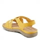 thumbnail image 5 of Flexus Women's CROSSBEAM Cross Over Sandals Yellow EU 37 / US 6.5 - 7, 5 of 5