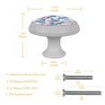 thumbnail image 5 of Fluorescent Drawer Pulls with Screws: Round 4-Pack Glow-in-the-Dark Knobs for Cabinets, Wardrobes, and Dressers - Furniture Decor with Door Knobs, Drawer Handles, 5 of 6