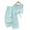 Mint Green, variant on Shachafan Girls Summer Outfits Tie Back Crop Top Wide Leg Pants Two Piece Casual Tracksuit Kids Beach Baby Girl