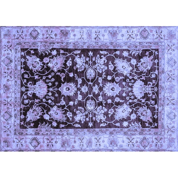 Ahgly Company Indoor Rectangle Oriental Blue Traditional Area Rugs, 2' x 3'