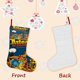 thumbnail image 3 of Astérix y Obélix El Gran Combate Tema: Calcetines de Navidad, fino lino blanco para colgar en escaleras y chimenea, decoración navideña para el hogar, regalo de Navidad. 45cm × 32cm, 3 of 5