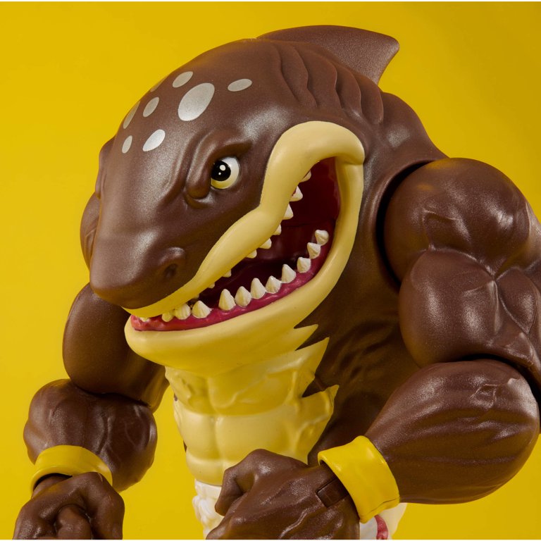 Street Sharks Big Slammu Action Figure Toy, Half-Shark 90s