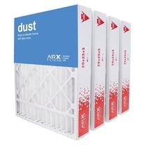 WICKED CLEAN AIR. 20x25x5 MERV 8 HVAC Furnace Air Filter Compatible Replacement for FC100A1037 FC35A1027 CF200A1016, Dust 4-Pack, Made in the USA
