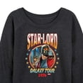 thumbnail image 3 of Marvel Guardians of the Galaxy - Star Lord Band Tee Style - Women's French Terry Pullover Long Sleeve Shirt, 3 of 5
