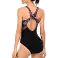 thumbnail image 5 of Women's One Piece Athletic Swimsuit Pro Water Aerobicss Print Swimwear, 5 of 6