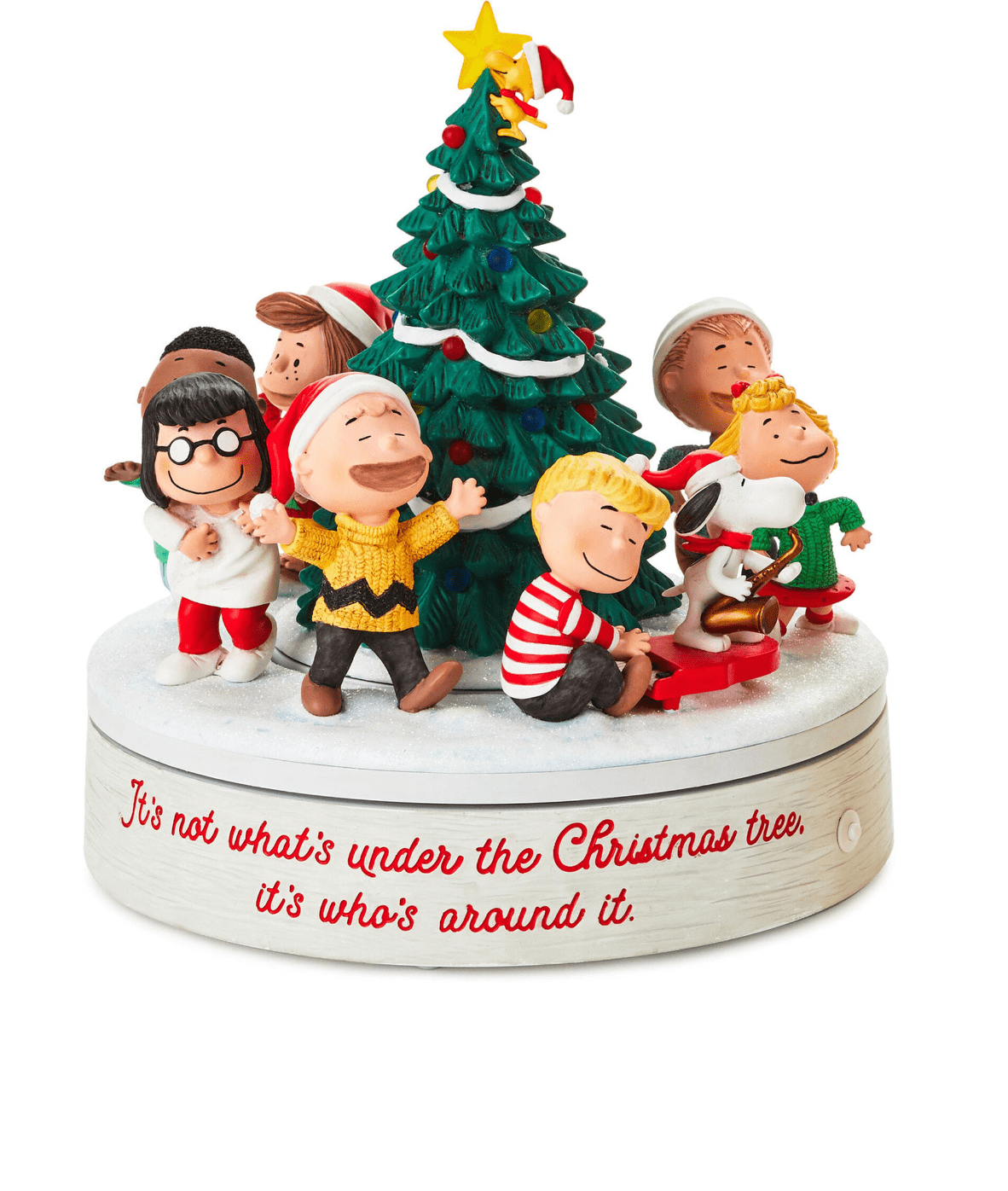 Hallmark Peanuts Gang Around the Christmas Tree Musical Tabletop