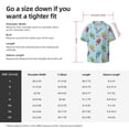 thumbnail image 6 of Uemuo Modern Ice Cream Pattern Cotton Linen Short Sleeve Shirts,Casual Lightweight Button Down Shirts,Vacation Beach Summer Tops-3X-Large, 6 of 7