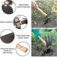 thumbnail image 3 of Hoe And Rake Two In One With Wooden Handle, 3 of 5