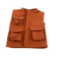 thumbnail image 3 of 1/12 Scale Figure Doll Clothes Miniature Vest for 6 inch Action Figures Body Orange, 3 of 8
