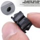 thumbnail image 1 of unbranded 100Ud Protector De Grommet De Nylon Negro Para Cable Con Alta Resistencia Y Fácil Instalación, 1 of 7
