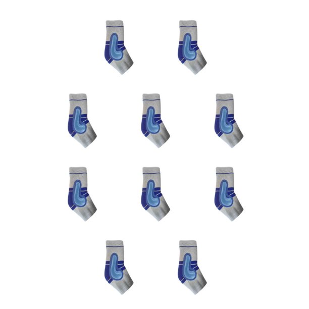 Eigraketly Tobillera que absorbe la humedad, cómoda protección deportiva, resistencia al impacto, Protector de tobillo gris L Gris l 10Conjunto