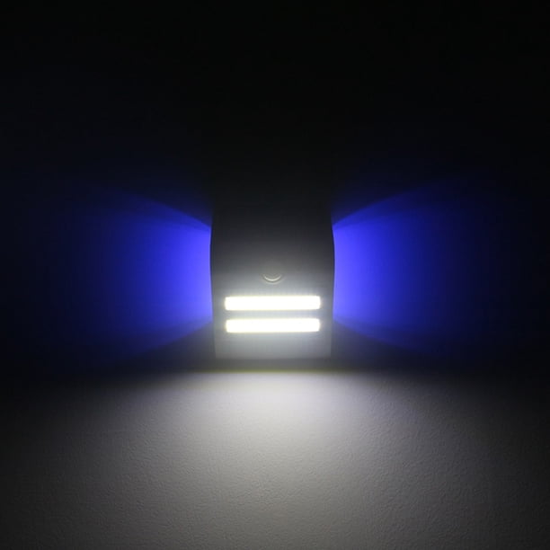 Lámpara de pared con detección de movimiento solar IP65 Tres modos de iluminación Carcasa negra/blanca Fuente de luz principal blanca