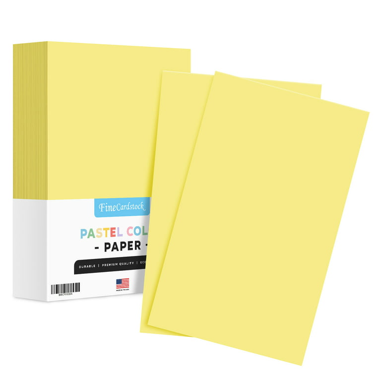 Canary - Pastel Color Paper 20lb. Size 8.5 X 14 Legal/Menu Size - 500 Per  Pack