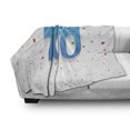 thumbnail image 3 of 100th Birthday Soft Flannel Fleece Throw Blanket, Party Themed Wish for 100 Years Old Colorful Dots Happiness Image, Cozy Plush for Indoor and Outdoor Use, 60" x 80", Multicolor, by Ambesonne, 3 of 6
