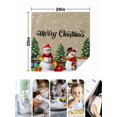 thumbnail image 4 of Christmas Snowman Cloth Napkins Set of 4 Reusable Dinner Napkins, Brown Winter Snowflake Xmas Pine Tree Cocktail Napkin Washable Table Napkins for Wedding/Holiday Party/Baby Shower 20"x20", 4 of 7