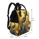 thumbnail image 2 of Fotbe Elegant Gold Leaf Peacock Mochila Maternidad - Lona de Sarga Impermeable, Mochila de Pañales de Gran Capacidad con Múltiples Bolsillos y Correas Ajustables, 2 of 6