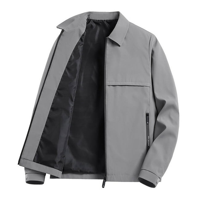 Veste de Transition Veste pour Homme Veste Légère Veste Décontractée d'Été avec Poches Zippées