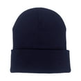 thumbnail image 4 of Gorro de punto de invierno Baoblaze unisex suave para clima frío Azul oscuro, 4 of 7