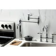 thumbnail image 2 of Kingston Brass KS3701BAL Heirloom Deck Mount Pot Filler Faucet, Polished Chrome, 2 of 8