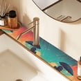 thumbnail image 2 of Yayeee Faucet Mat for Kitchen Sink 14.7" Diatomite Long Splash Guard Pad, Astronaut and Sky, 2 of 7