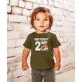 thumbnail image 2 of 2nd Birthday Baller Shirt for Boys Sports Theme Party T-Shirt for 2 Year Old Toddler Military Green Shirt 18 Months, 2 of 5