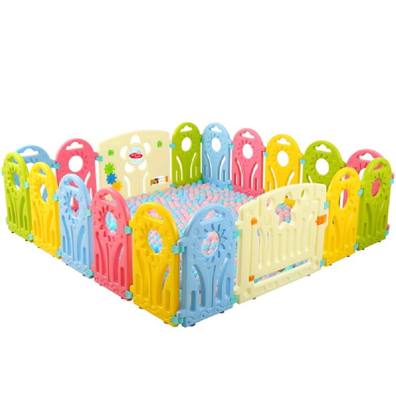 Baby Playpen 18 Sun Panel Play Yard with Gate for Babies, Infant