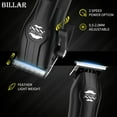 thumbnail image 6 of BILLAR Professional Barber Clippers and Trimmer Set - Foil Shaver Professional Hair Clippers for Men, Mens Cordless Hair Clipper for Barbers Haircut Kit（Black）, 6 of 7