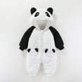 iTNHFP Fleece Baby Bunting Bodysuit Baby Panda Romper Outfit Suit Fold