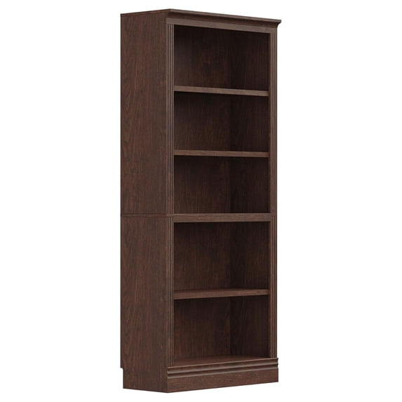 Open Box JAHRSTIM Halston Standard Bookcase Storage Open Shelving Unit, Cherry