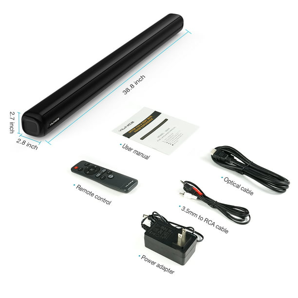 Soundbar for TV with Subwoofer, VILINICE 39-Inch Speaker, 2.0CH TV Sound Bar Wired and Wireless 5.0, ARC Connection, Bass Adjustable - Walmart.com