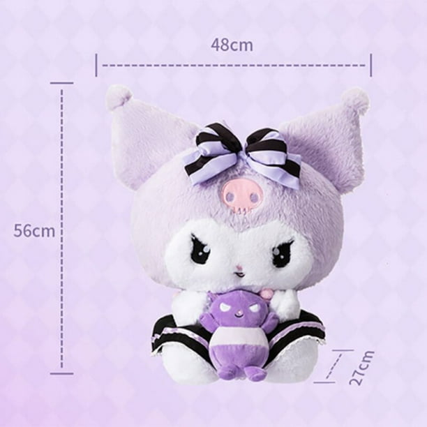 Juguetes de peluche Kawaii Kuromi para niños, muñeco de peluche de gran tamaño de 56Cm, con dibujos animados de Anime, bonito y suave, almohada, regalos de decoración Fivean unisex