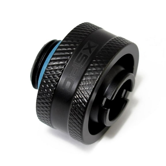 XSPC G1/4" to 1/2" ID, 3/4" OD Compression Fitting V2 for Soft Tubing, Matte Black