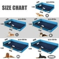 thumbnail image 7 of Exclusivo Mezcla Orthopedic Pet Bed for Medium Dogs 30"X20", L Shaped Waterproof Dog Beds with Removable Washable Cover, Navy Blue, 7 of 7