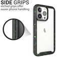 thumbnail image 4 of CoverON For Apple iPhone 13 Pro Max Phone Case, Military Grade Full Body Rugged Slim Fit Clear Cover, Black (Green Splash), 4 of 9