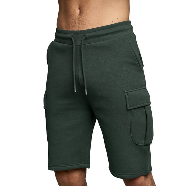 Juice - Pantalones Cortos Handley Combat para Hombre (Verde Selva)